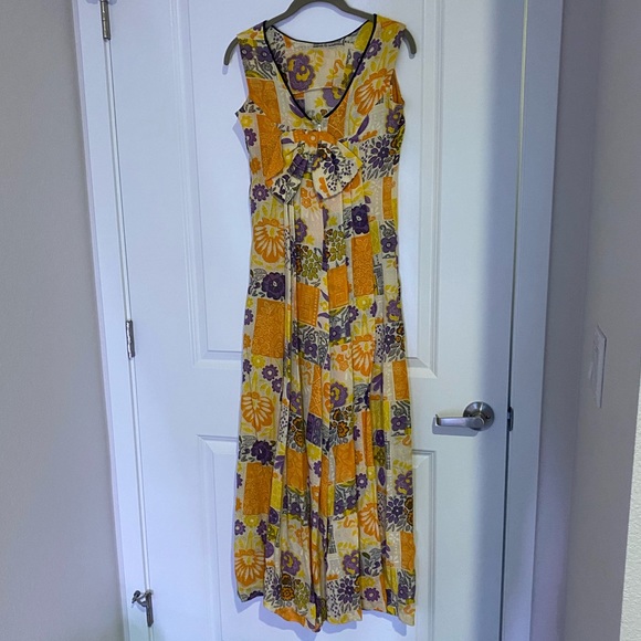 Vintage handmade maxi dress size Small - Picture 1 of 12